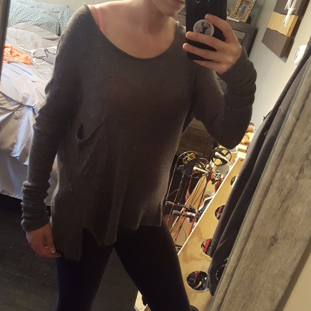 A&F off the shoulder sweater